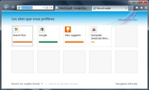 Interface IE9 béta